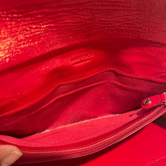 Jimmy Choo Red Leather Clutch